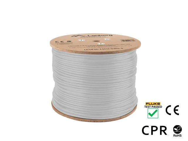 LAN KABEL CAT.6A UFTP 305M SOLID CU LSZH ŠEDÝ CPR