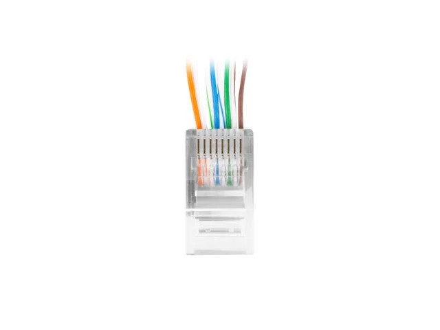 RJ45 CAT.6 UTP KONEKTOR 8P8C PRŮCHOZÍ TYP (20KS)