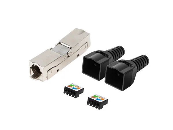 2X RJ45 CAT6 FTP KONEKTOR 8P8C BEZNÁSTROJOVÝ ADAPTÉR