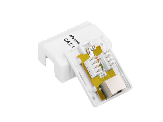 KRABICE PRO POVRCHOVOU MONTÁŽ CAT.6 FTP STÍNĚNÁ 1X RJ45 BÍLÁ