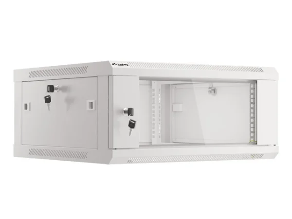 RACKOVÁ SKŘÍŇ 19" PRO MONTÁŽ NA STĚNU 4U/600X600 (FLAT PACK) V2 ŠEDÁ