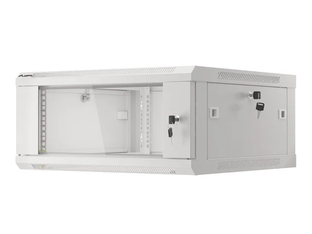 RACKOVÁ SKŘÍŇ 19" PRO MONTÁŽ NA STĚNU 4U/600X600 (FLAT PACK) V2 ŠEDÁ