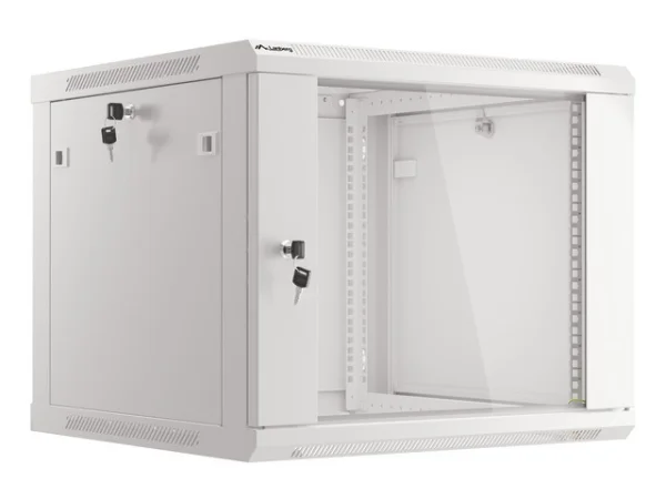 RACKOVÁ SKŘÍŇ 19" PRO MONTÁŽ NA STĚNU 9U/600X600 (FLAT PACK) V2 ŠEDÁ