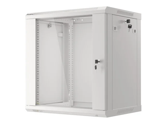 19" RACKOVÁ SKŘÍŇ 12U/600X450 (FLAT PACK) ŠEDÁ  V2
