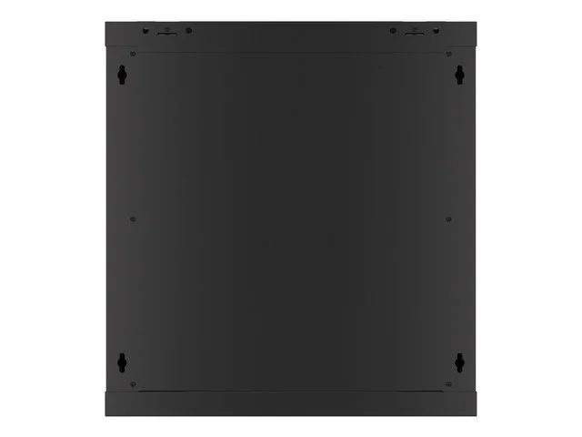 19" RACKOVÁ SKŘÍŇ PRO MONTÁŽ NA STĚNU 12U/600X600 (FLAT PACK) S PROSKLENÝMI DVEŘMI ČERNÁ  V2