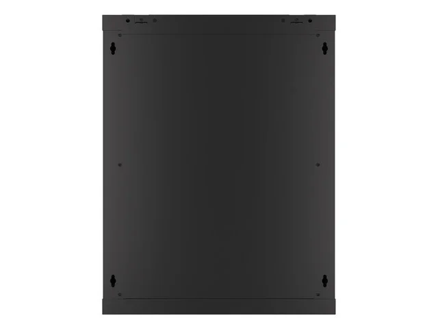 19" RACKOVÁ SKŘÍŇ PRO MONTÁŽ NA STĚNU 15U/600X450 (FLAT PACK) S PROSKLENÝMI DVEŘMI ČERNÁ  V2