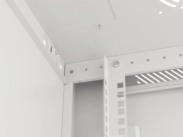 19" RACKOVÁ SKŘÍŇ PRO MONTÁŽ NA STĚNU 15U/600X450 (FLAT PACK) S PROSKLENÝMI DVEŘMI ŠEDÁ  V2