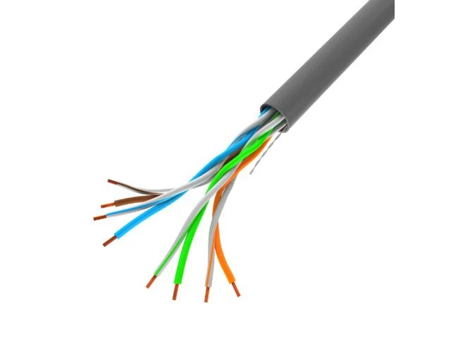 LAN KABEL CAT.5E UTP 100M SOLID CU ŠEDÝ CPR