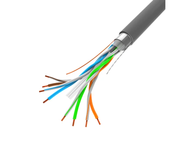 LAN KABEL CAT.6 FTP 305M PEVNÝ CU ŠEDÝ CPR