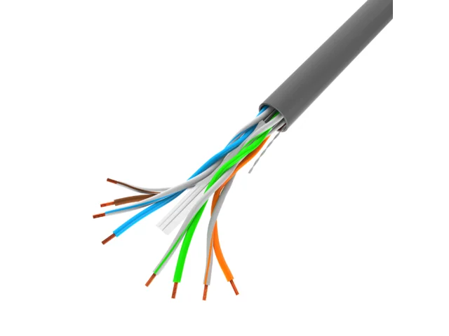 LAN KABEL CAT.6 UTP 305M PEVNÝ CU ŠEDÝ