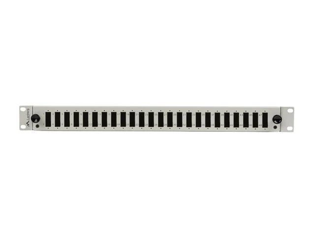 19" 1U OPTICKÝ PATCH PANEL  24XSC DUPLEX / 24XLC QUAD ŠEDÝ + PŘÍSLUŠENSTVÍ