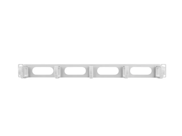 19" PANEL PRO SPRÁVU KABELŮ 5 KROUŽKŮ - TYP B 1U ŠEDÝ