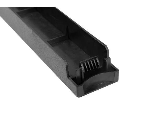 19" PLASTOVÝ RYCHLOMONTÁŽNÍ OHNIVZDORNÝ ZASLEPOVACÍ PANEL 1U ČERNÝ