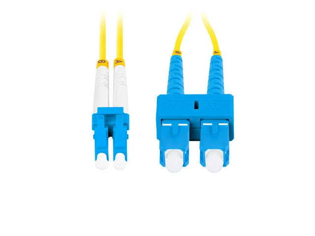 OPTICKÉ VLÁKNO PATCHCORD SM SC/UPC-LC/UPC DUPLEX 5M LSZH G657A1 3.0MM ŽLUTÁ