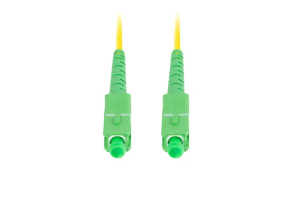 OPTICKÝ PROPOJOVACÍ KABEL SM SC/APC-SC/APC SIMPLEX 5M LSZH G657A1 3.0MM ŽLUTÝ