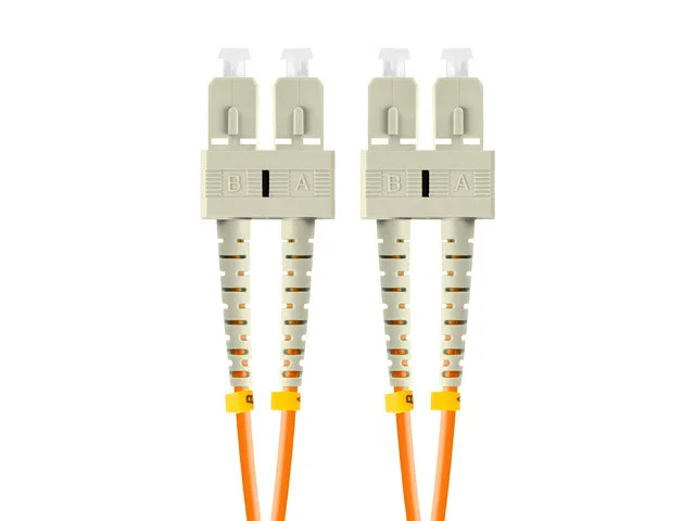 OPTICKÉ VLÁKNO PATCHCORD MM SC/UPC-SC/UPC DUPLEX 2M LSZH OM2 50/125 3.0MM ORANŽOVÁ