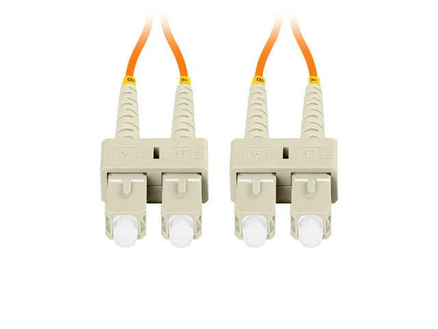 OPTICKÉ VLÁKNO PATCHCORD MM SC/UPC-SC/UPC DUPLEX 5M LSZH OM2 50/125 3.0MM ORANŽOVÁ