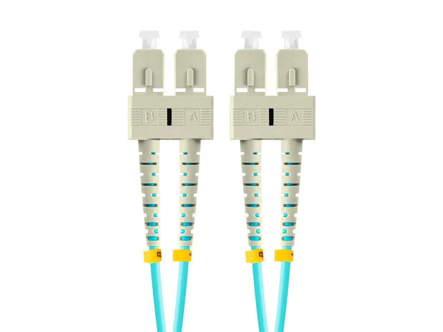 OPTICKÝ PATCHCORD MM SC/UPC-SC/UPC DUPLEX 1M LSZH OM3 50/125 3.0MM AQUA