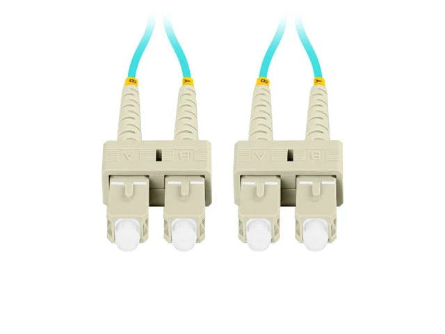 OPTICKÝ PATCHCORD MM SC/UPC-SC/UPC DUPLEX 2M LSZH OM3 50/125 3.0MM AQUA