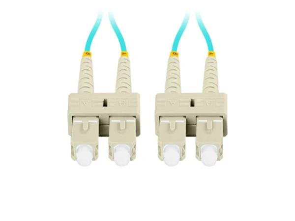 OPTICKÝ PATCHCORD MM SC/UPC-SC/UPC DUPLEX 3M LSZH OM3 50/125 3.0MM AQUA