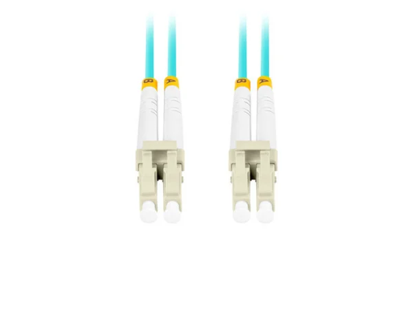 OPTICKÝ PATCHCORD MM LC/UPC-LC/UPC DUPLEX 1M LSZH OM3 50/125 3.0MM AQUA