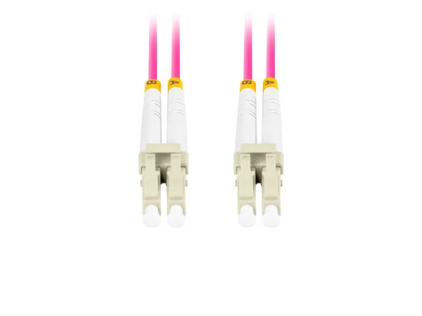 OPTICKÝ PATCHCORD MM LC/UPC-LC/UPC DUPLEX 2M LSZH OM4 50/125 3.0MM FIALOVÝ