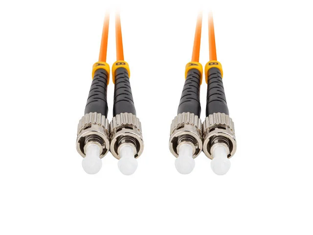 OPTICKÉ VLÁKNO PATCHCORD MM ST/UPC-ST/UPC DUPLEX 1M LSZH OM2 50/125 3.0MM ORANŽOVÁ
