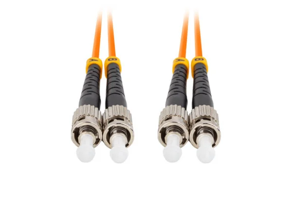 OPTICKÉ VLÁKNO PATCHCORD MM ST/UPC-ST/UPC DUPLEX 5M LSZH OM2 50/125 3.0MM ORANŽOVÁ