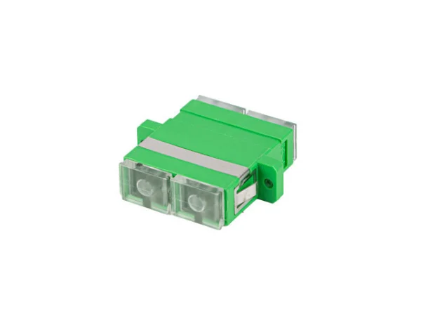 OPTICKÝ ADAPTÉR SM SC/APC DUPLEXNÍ PRŮHLEDNÝ UZÁVĚR
