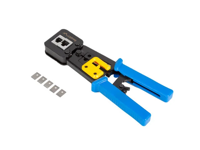 KRIMPOVACÍ NÁSTROJ RJ45 RJ11 RJ12 PRO PRŮCHOZÍ MODULÁRNÍ KONEKTOR