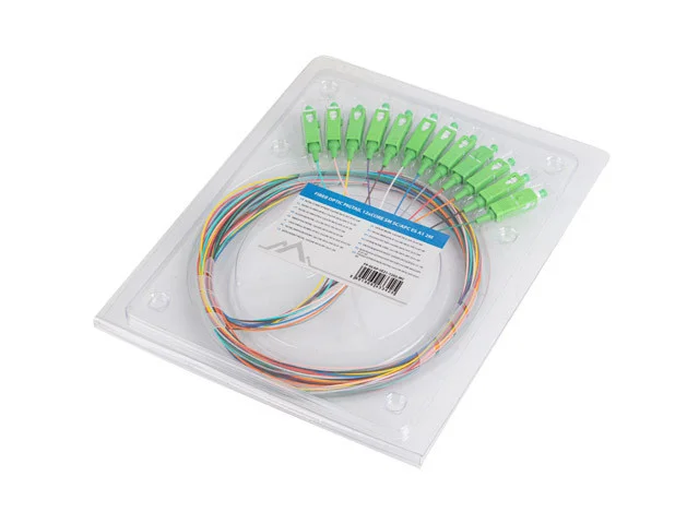 PIGTAIL OPTICKÉ VLÁKNO SM SC/APC SEMI TIGHT 9/125 G657A1 12X2M MULTICOLOUR