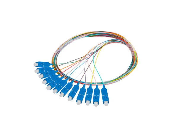 PIGTAIL OPTICKÉ VLÁKNO SM SC/UPC SEMI TIGHT 9/125 G657A1 12X2M MULTICOLOUR