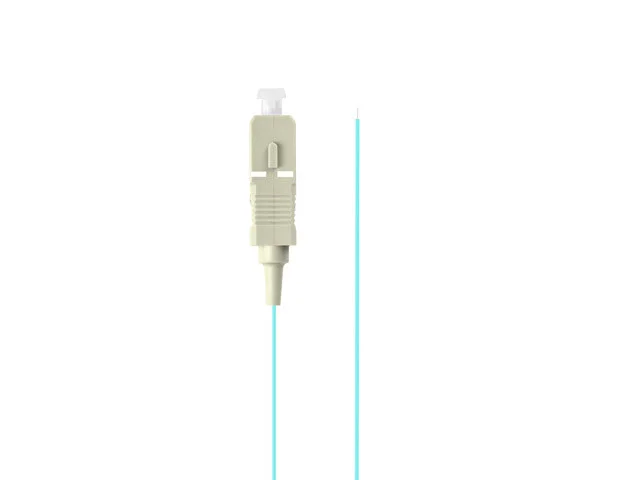 PIGTAIL OPTICKÉ VLÁKNO MM SC/UPC OM3 EASY STRIP 50/125 2M AQUA