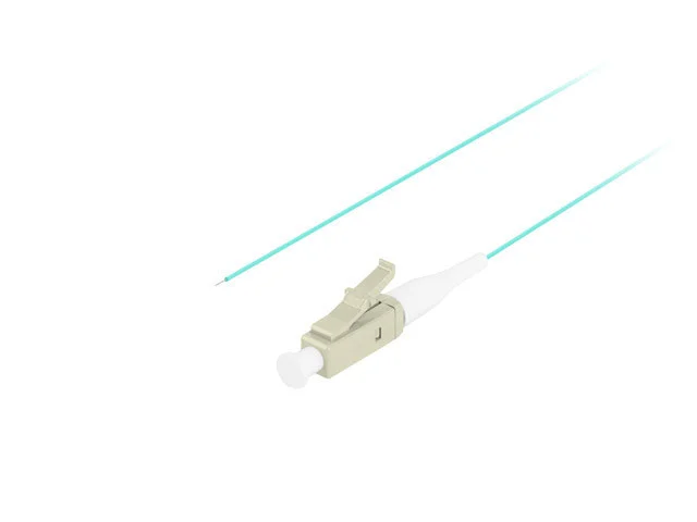 PIGTAIL OPTICKÉ VLÁKNO MM LC/UPC OM3 EASY STRIP 50/125 2M AQUA
