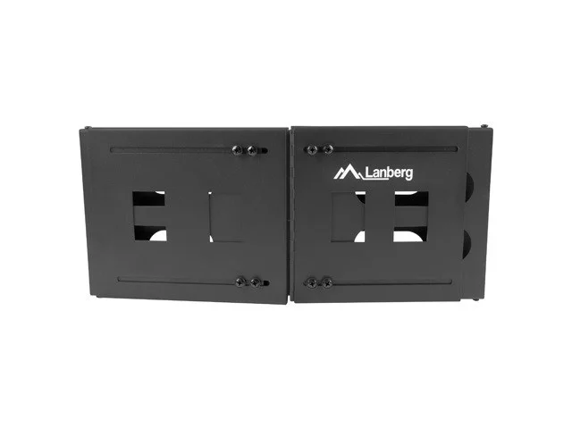 SKLÁDACÍ DRŽÁK PRO MONTÁŽ NA STĚNU 19" 4U 497X400/240 ČERNÝ