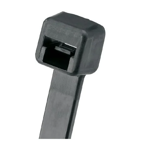 Cable Tie, Black, PLT4S-C6120, UV Nylon 612, 14.5", 100 kusů