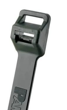 Pan-Ty® PLT12EH-C0 Cable Tie, Black, UV PA6.6, 40.1"L, 100 kusů