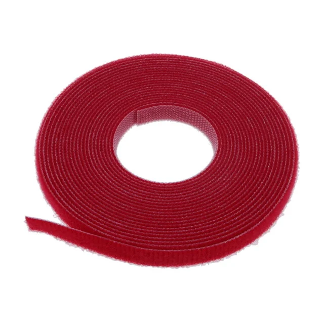 Tak-Ty® Hook Loop Cable Tie Roll, červená