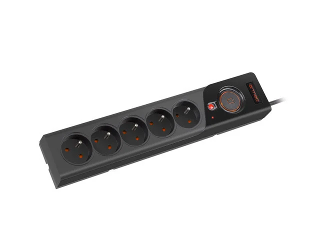 PŘEPĚŤOVÁ OCHRANA ARMAC Z5 3M 5X FRENCH OUTLETS 10A CABLE ORGANIZER BLACK