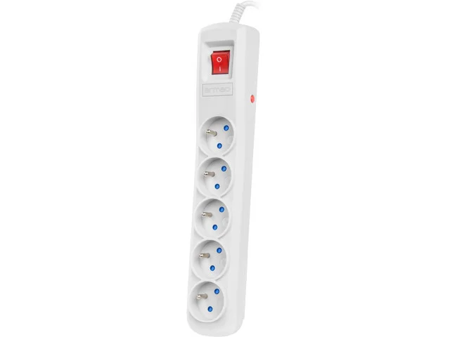PŘEPĚŤOVÁ OCHRANA ARMAC R5 3M 5X FRENCH OUTLETS STRAIGHT INPUT PLUG GREY